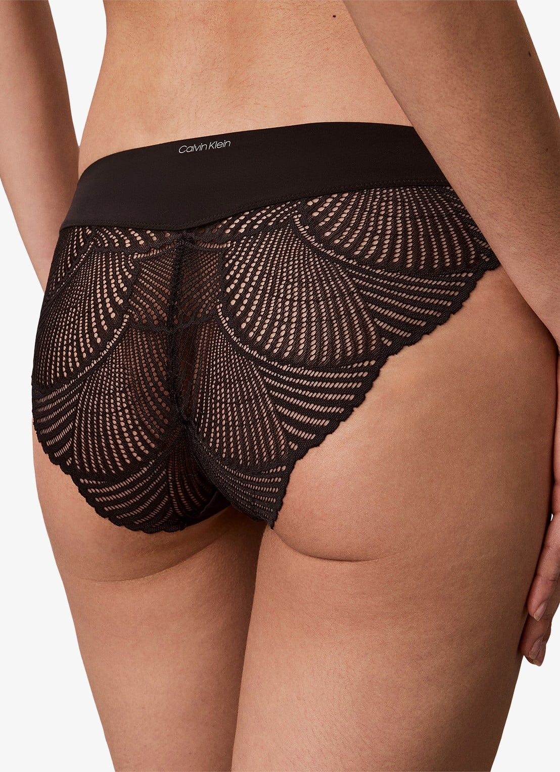 Calvin Klein Slip van kant - detail 4 zwart