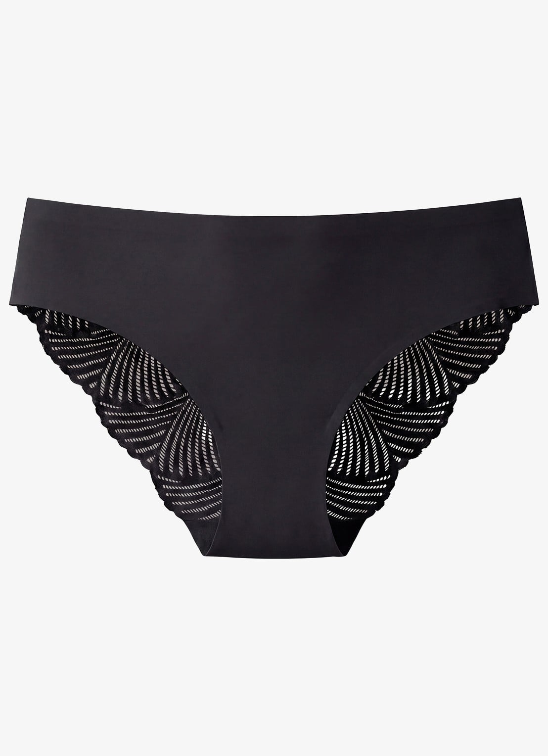 Calvin Klein Slip van kant - voorkant 6 zwart