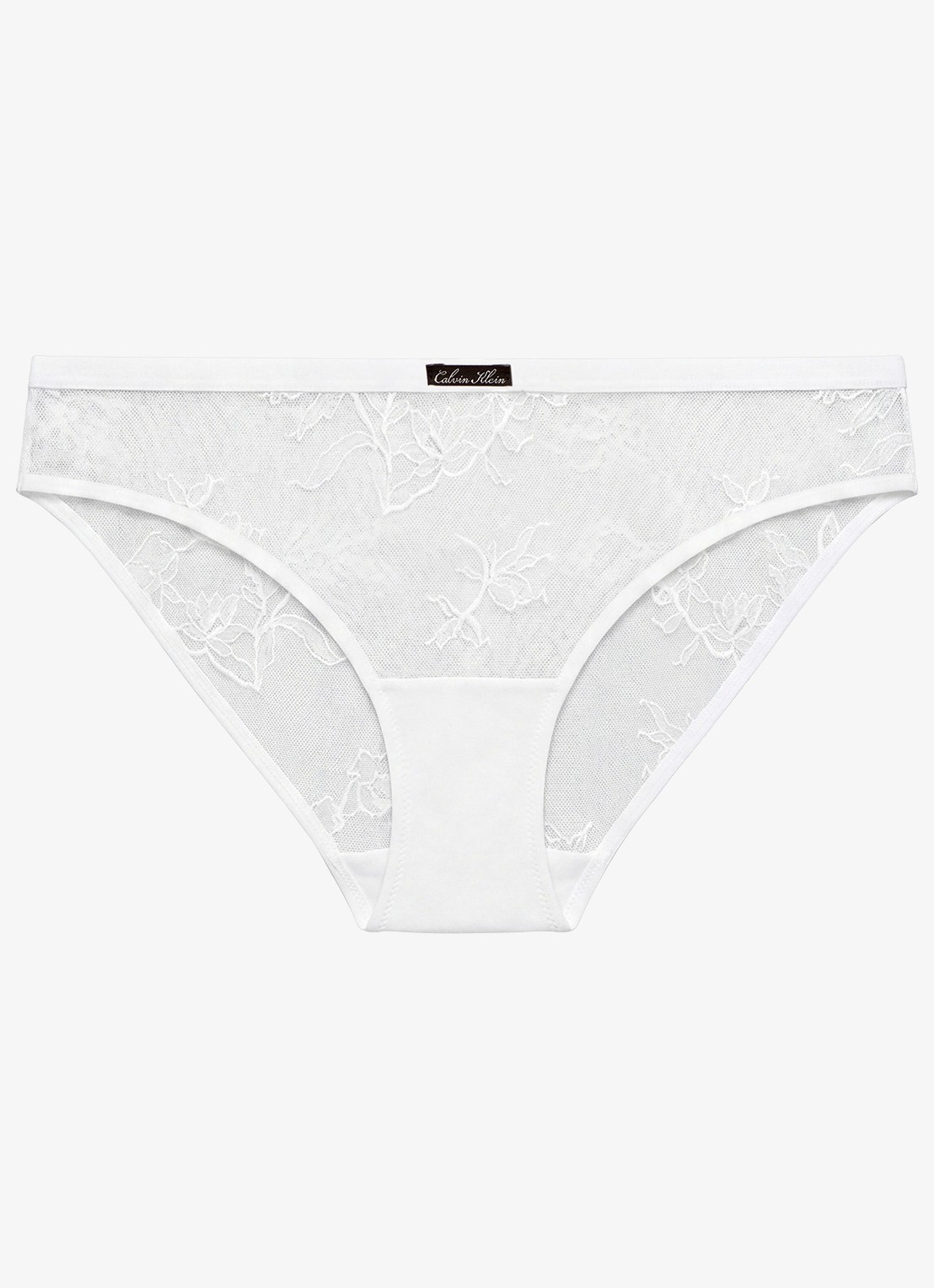 Calvin Klein Slip van kant - voorkant 5 wit