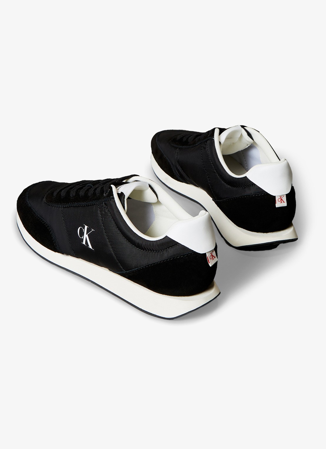 Calvin Klein Sneaker met logo - achterkant 6 zwart