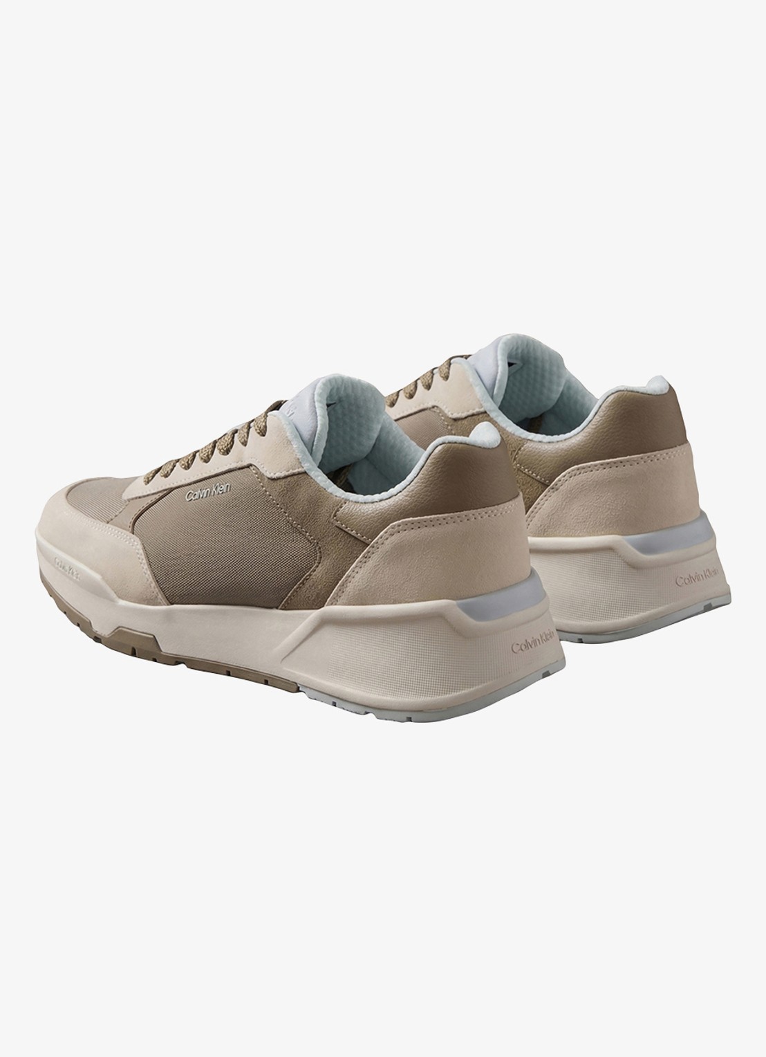 Calvin Klein Sneaker met logo - detail 3 beige