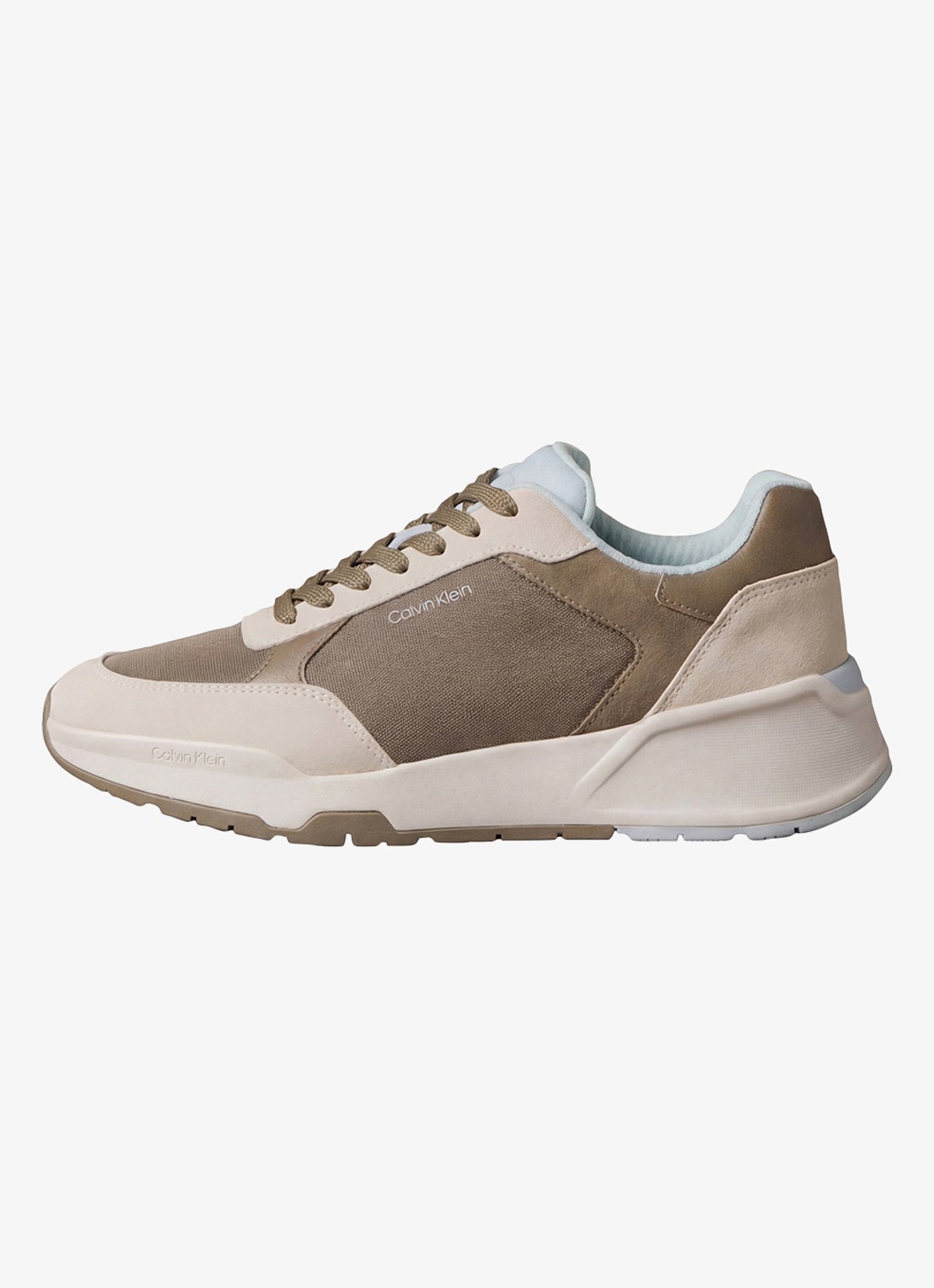 Calvin Klein Sneaker met logo - detail 5 beige