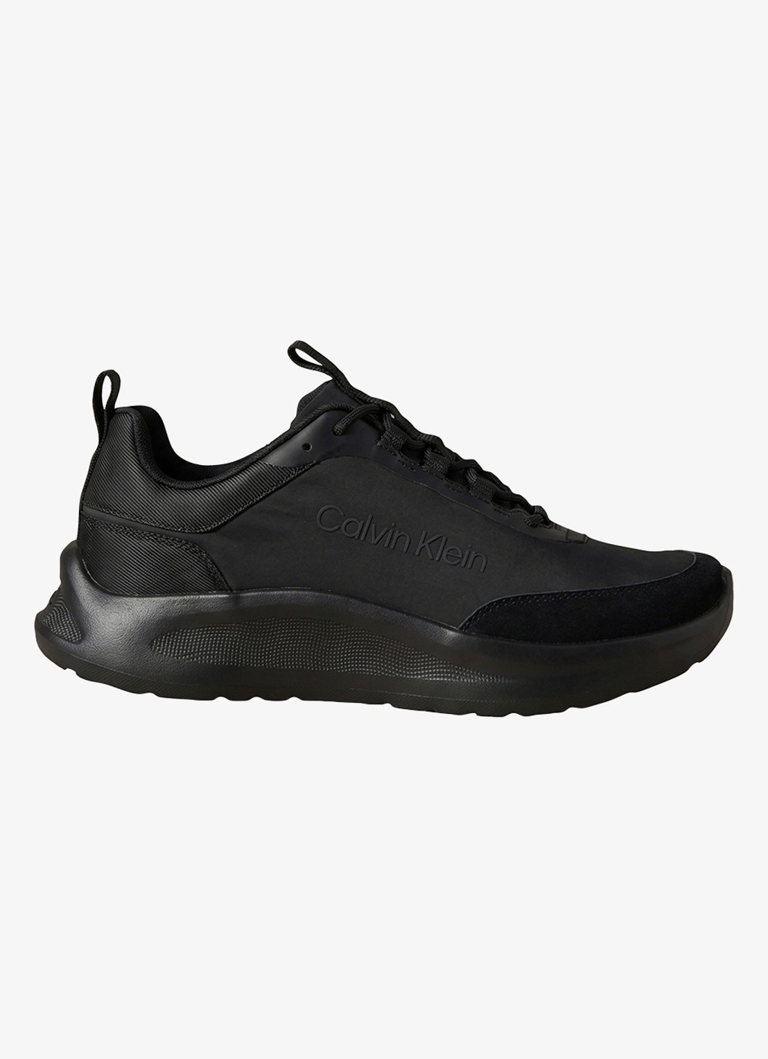 Calvin Klein Sneaker met logo - voorkant zwart
