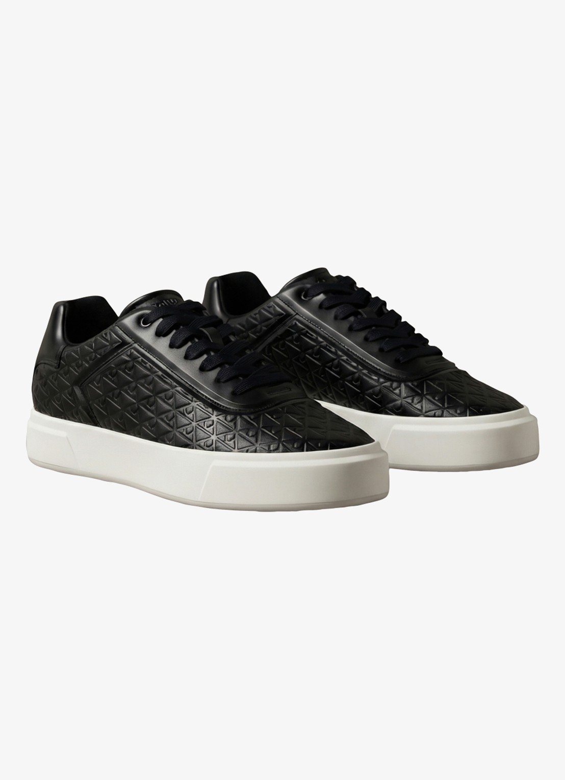 Calvin Klein Sneaker met logoprint - detail 2 zwart