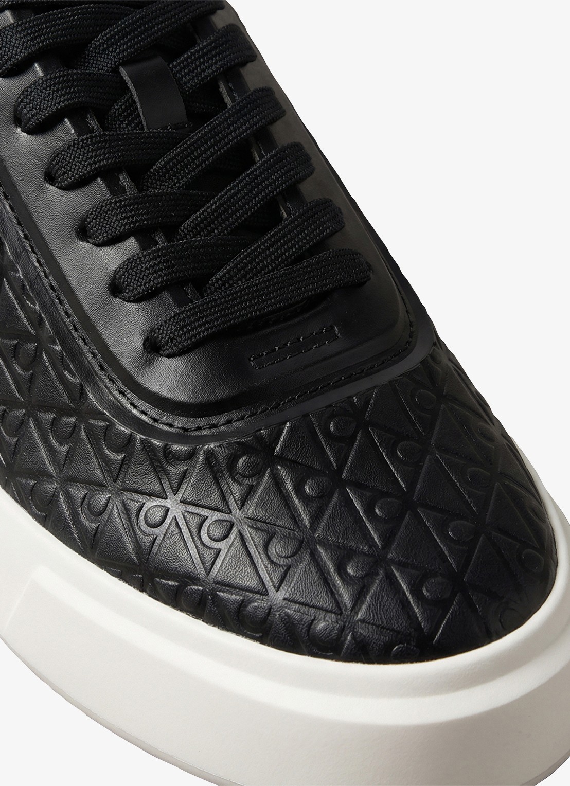 Calvin Klein Sneaker met logoprint - detail 4 zwart
