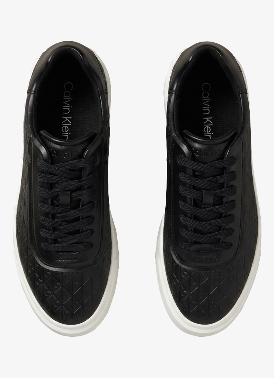 Calvin Klein Sneaker met logoprint - voorkant 7 zwart
