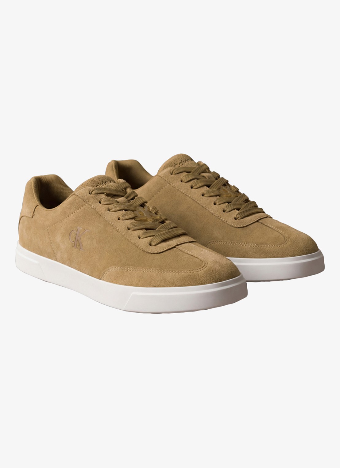 Calvin Klein Sneaker van suède - detail 3 camel