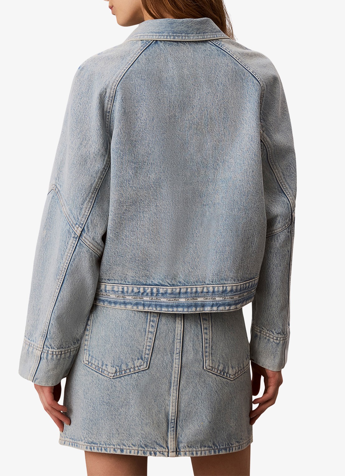 Calvin Klein Spijkerjas met logo - achterkant 6 denim
