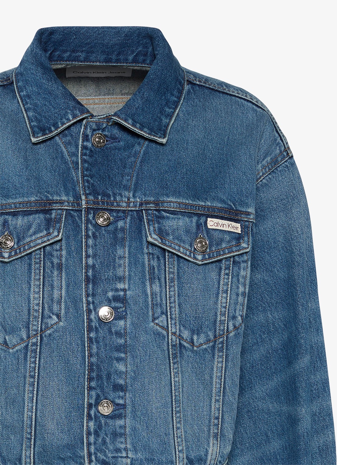 Calvin Klein Spijkerjas met steekzakken - detail 2 denim