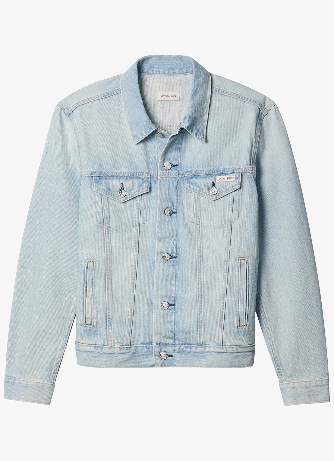 Calvin Klein Spijkerjas met steekzakken - voorkant denim