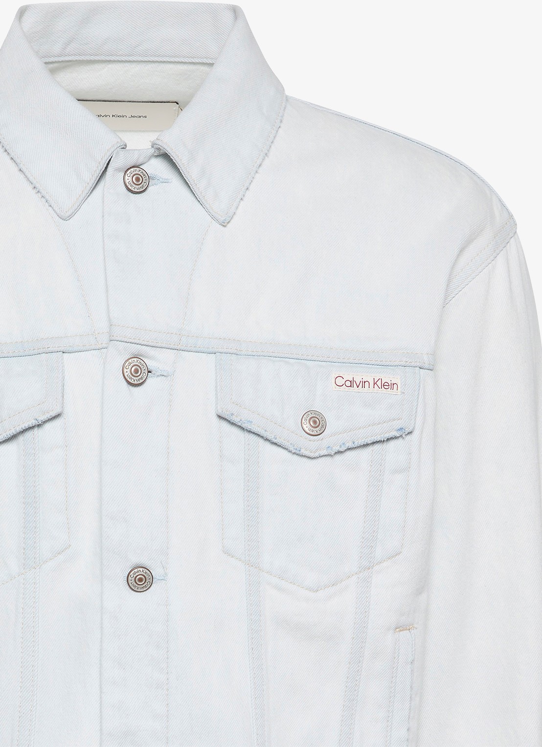 Calvin Klein Spijkerjas van katoen - detail 2 lichtblauw