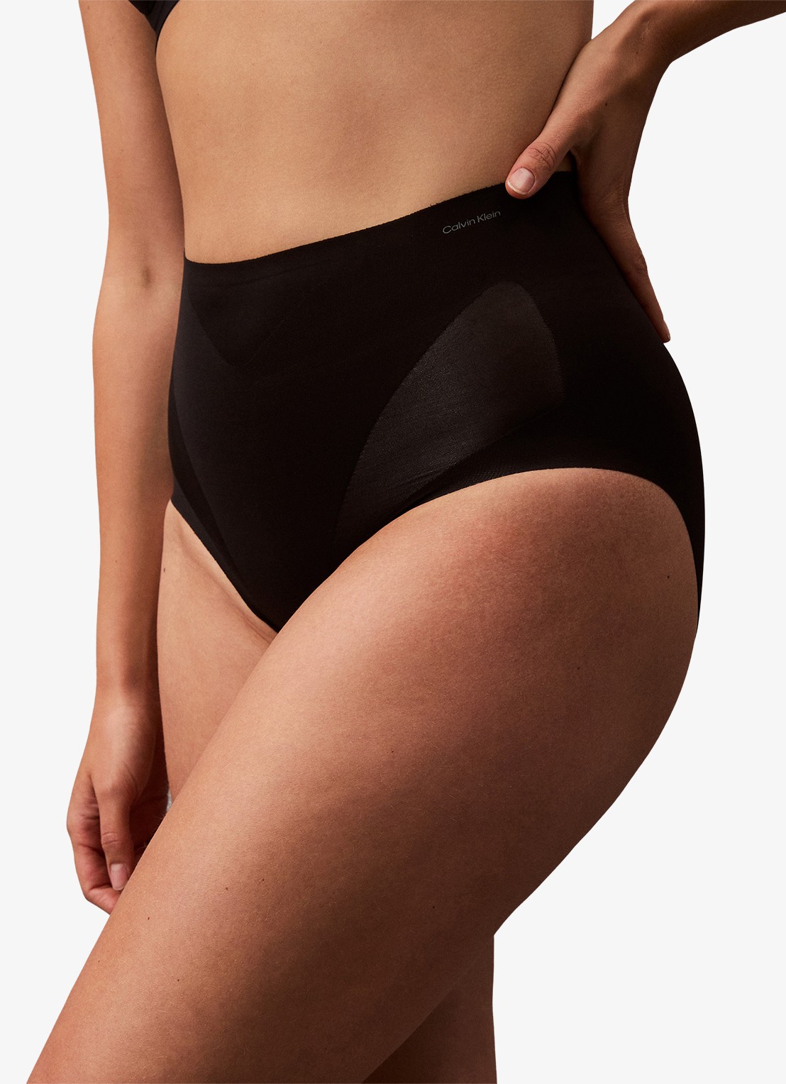Calvin Klein Stay Put Stretch high wisted corrigerende slip - detail 5 zwart