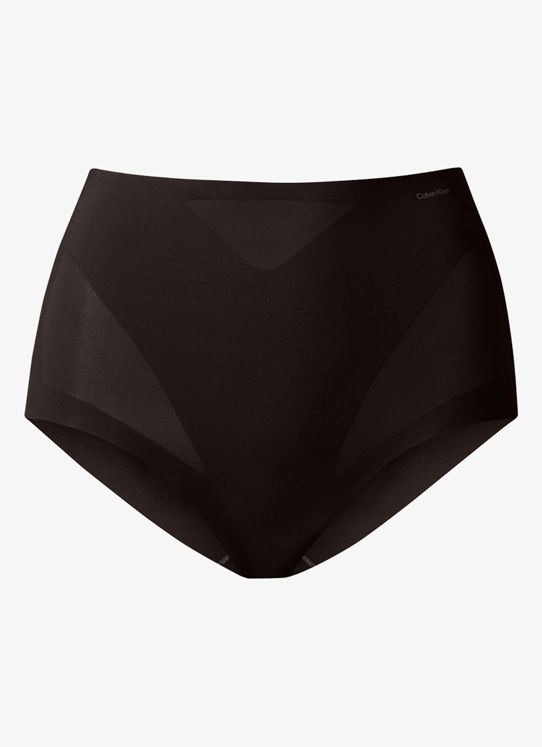 Calvin Klein Stay Put Stretch high wisted corrigerende slip - voorkant zwart