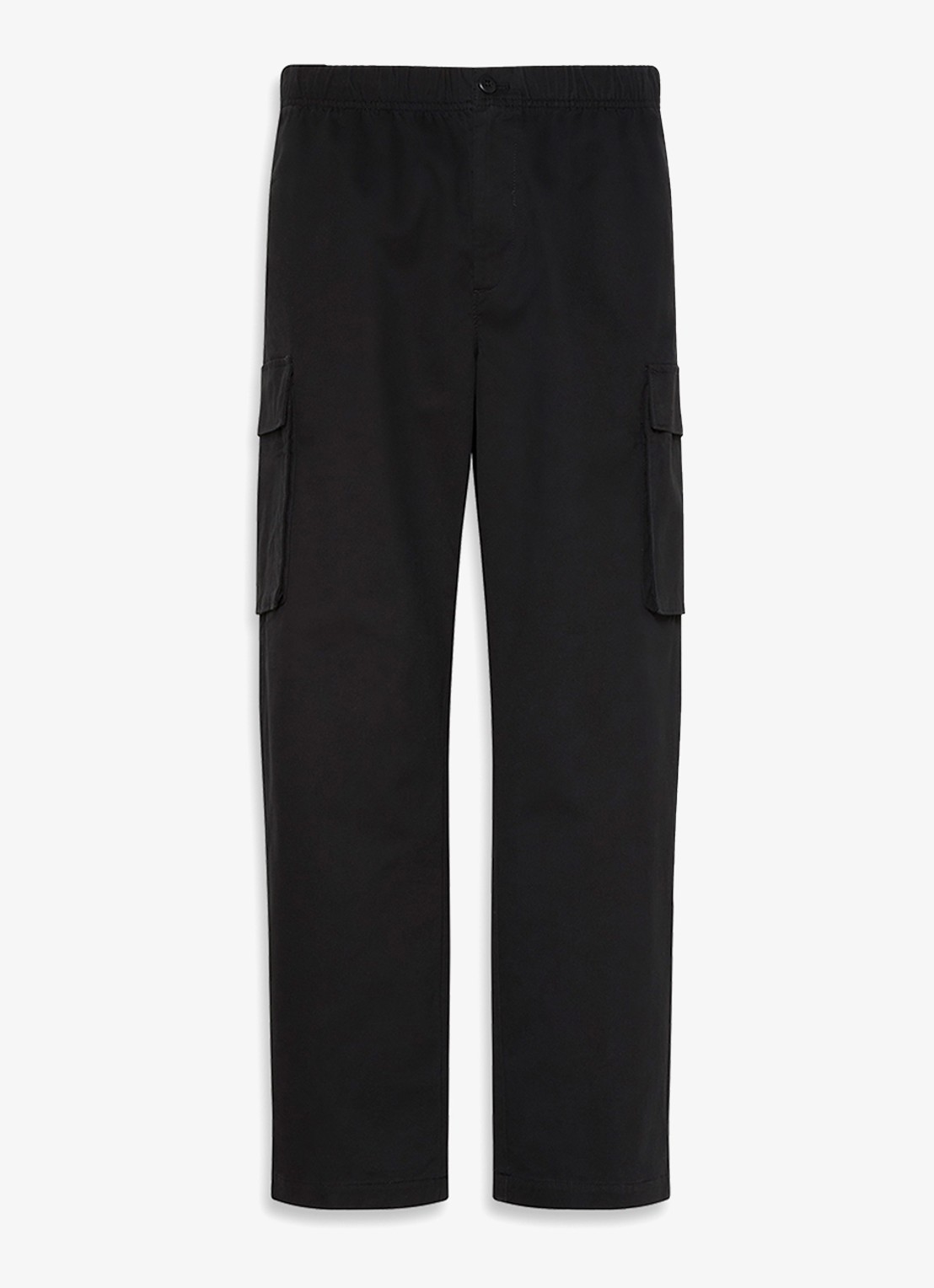 Calvin Klein Straight fit cargobroek met steekzakken - achterkant 7 zwart
