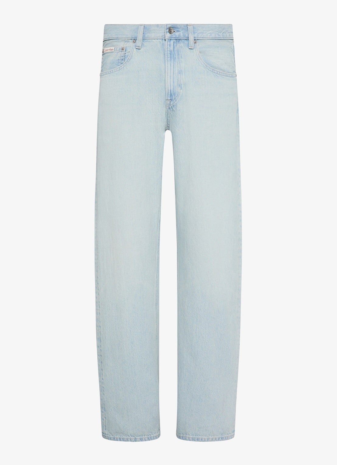 Calvin Klein Straight fit jeans met lichte wassing - voorkant 5 denim