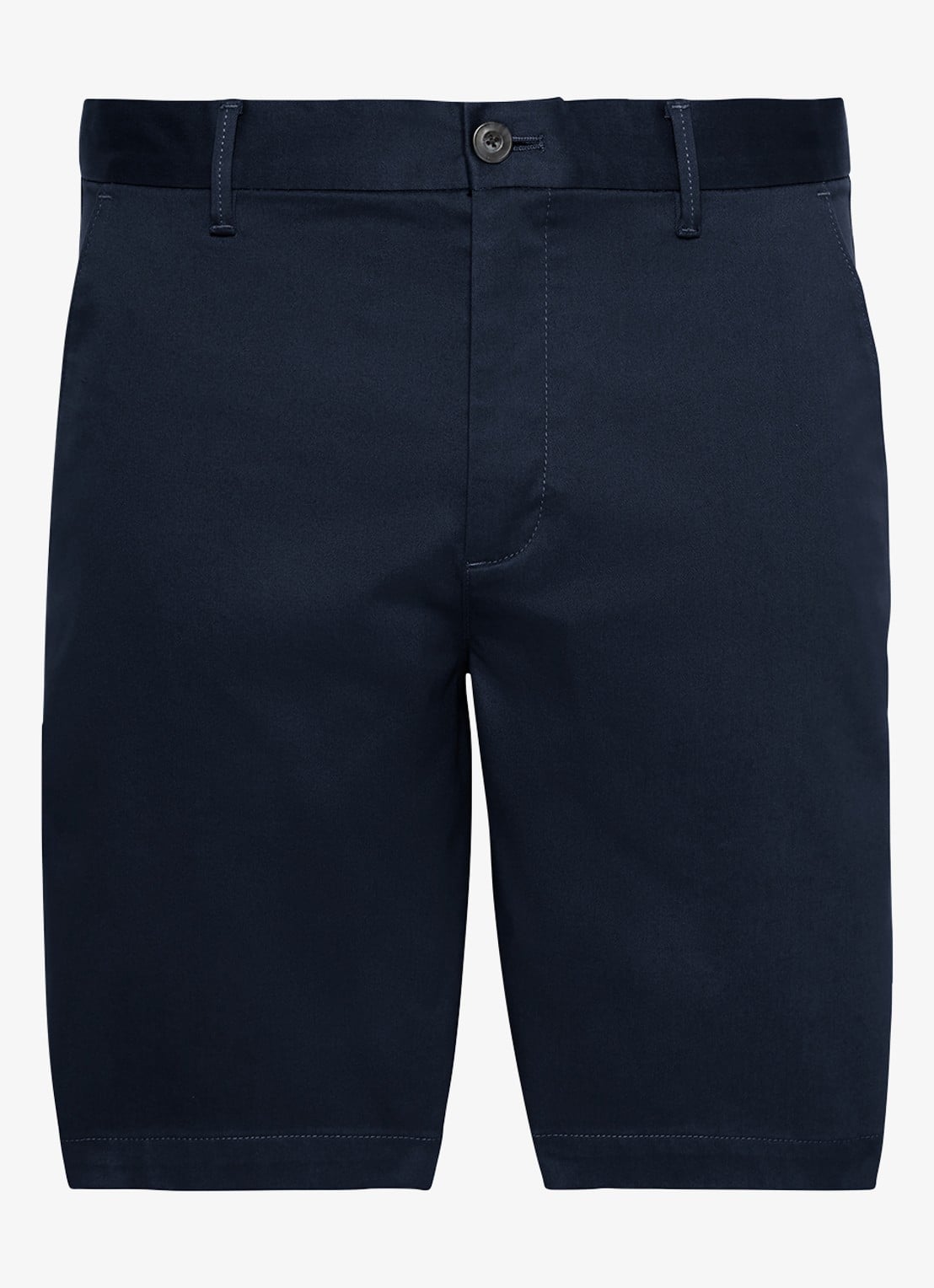 Calvin Klein Straight fit korte broek met steekzakken - voorkant 2 donkerblauw