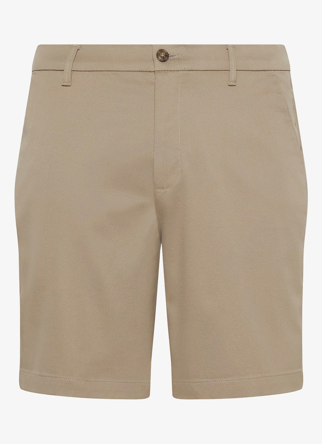 Calvin Klein Straight fit korte broek met steekzakken - voorkant 3 khaki