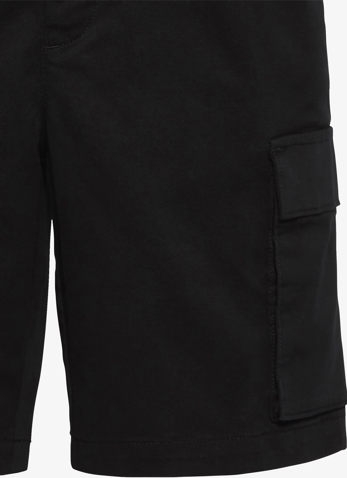 Calvin Klein Straight fit korte cargobroek met opgestikte zakken - detail 3 zwart