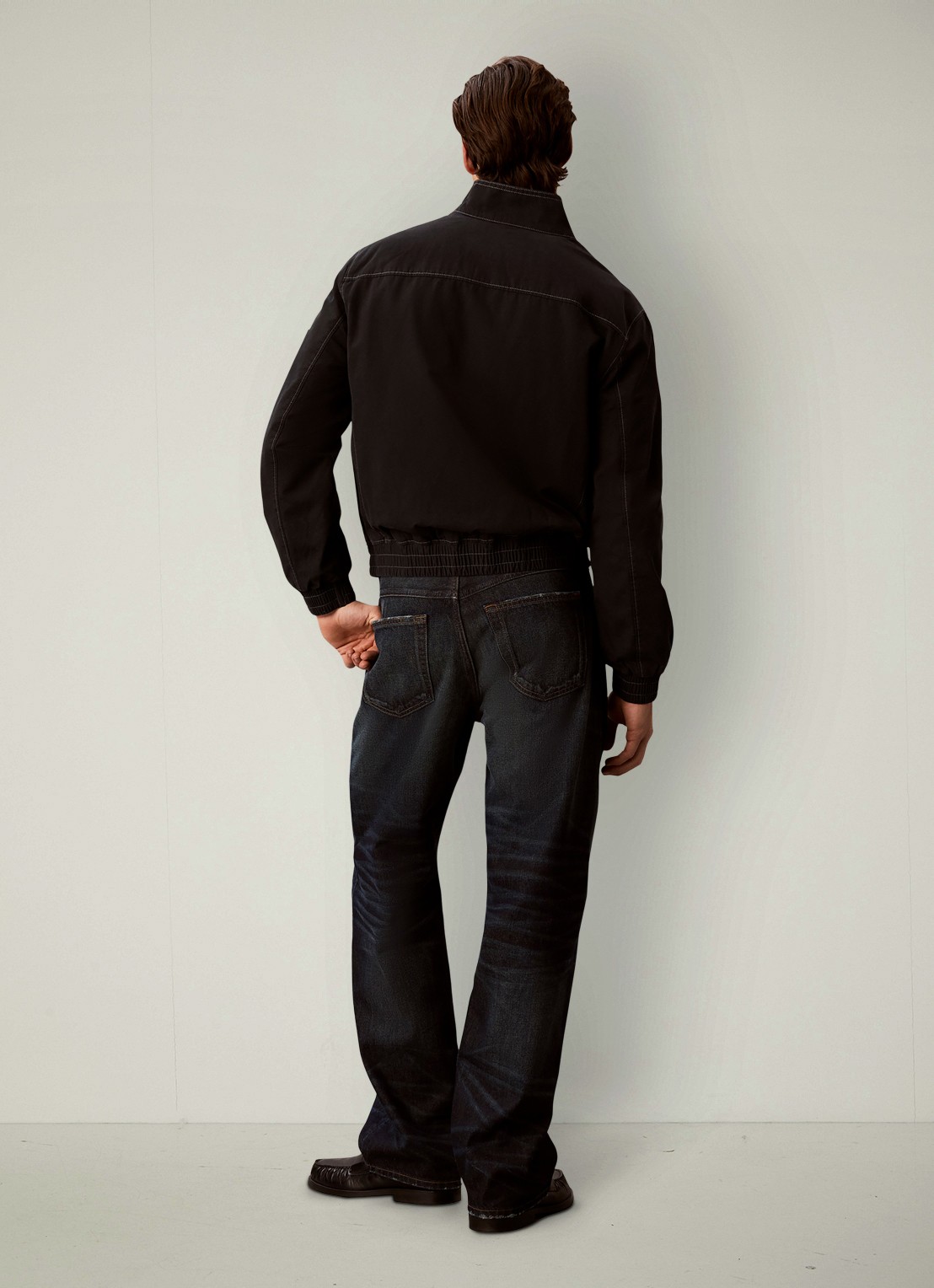 Calvin Klein Straight leg jeans met donkere wassing - achterkant 6 timber-4dq /  blauw