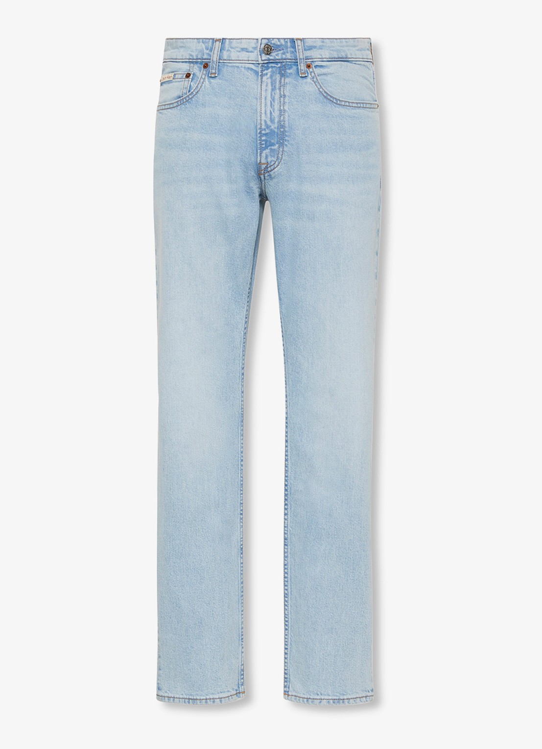 Calvin Klein Straight leg jeans met steekzakken - voorkant denim