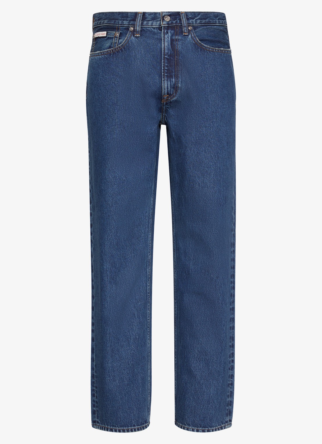 Calvin Klein Straight leg jeans met steekzakken - voorkant 4 denim