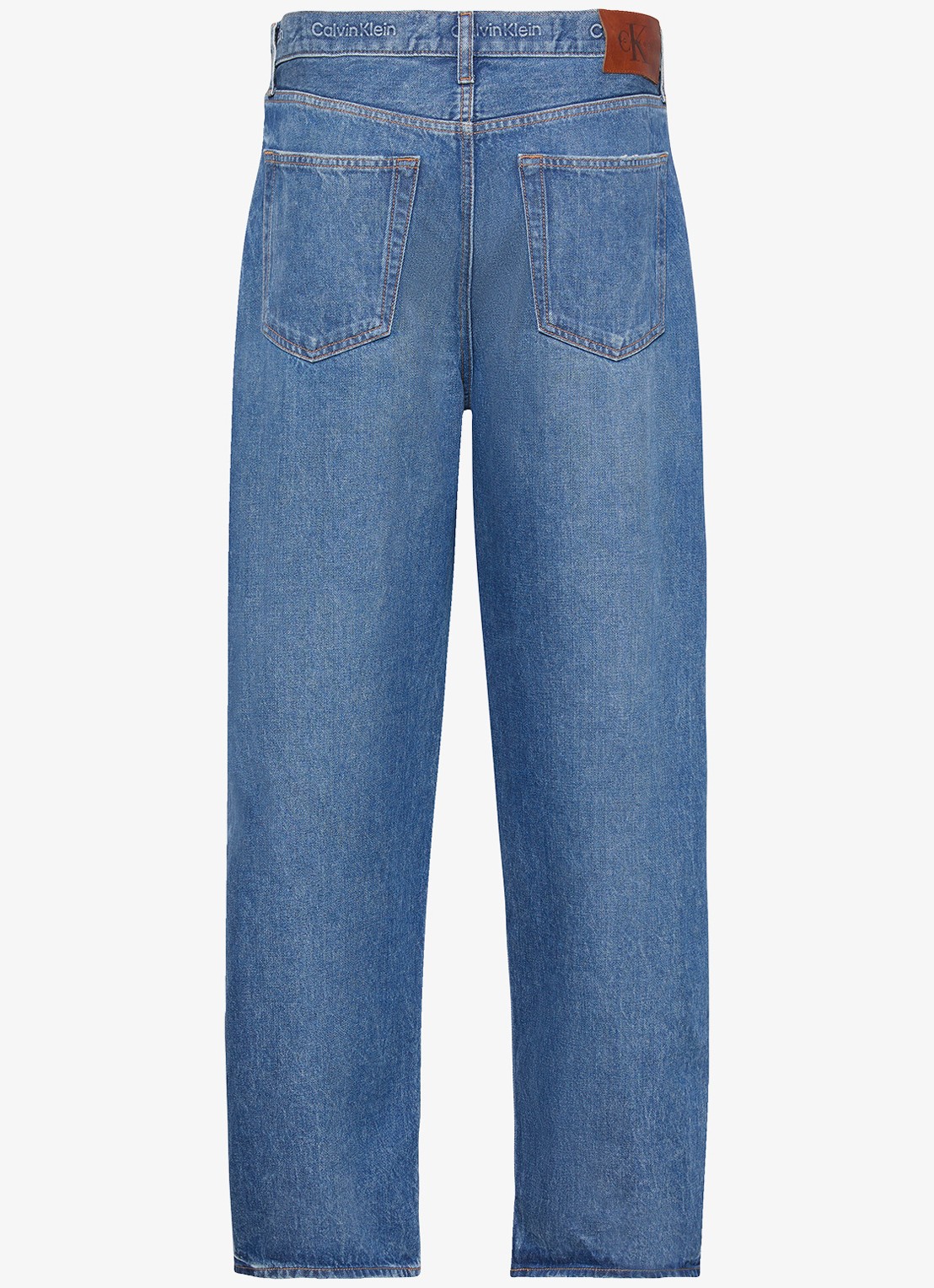 Calvin Klein Straight leg jeans met steekzakken - achterkant 3 denim