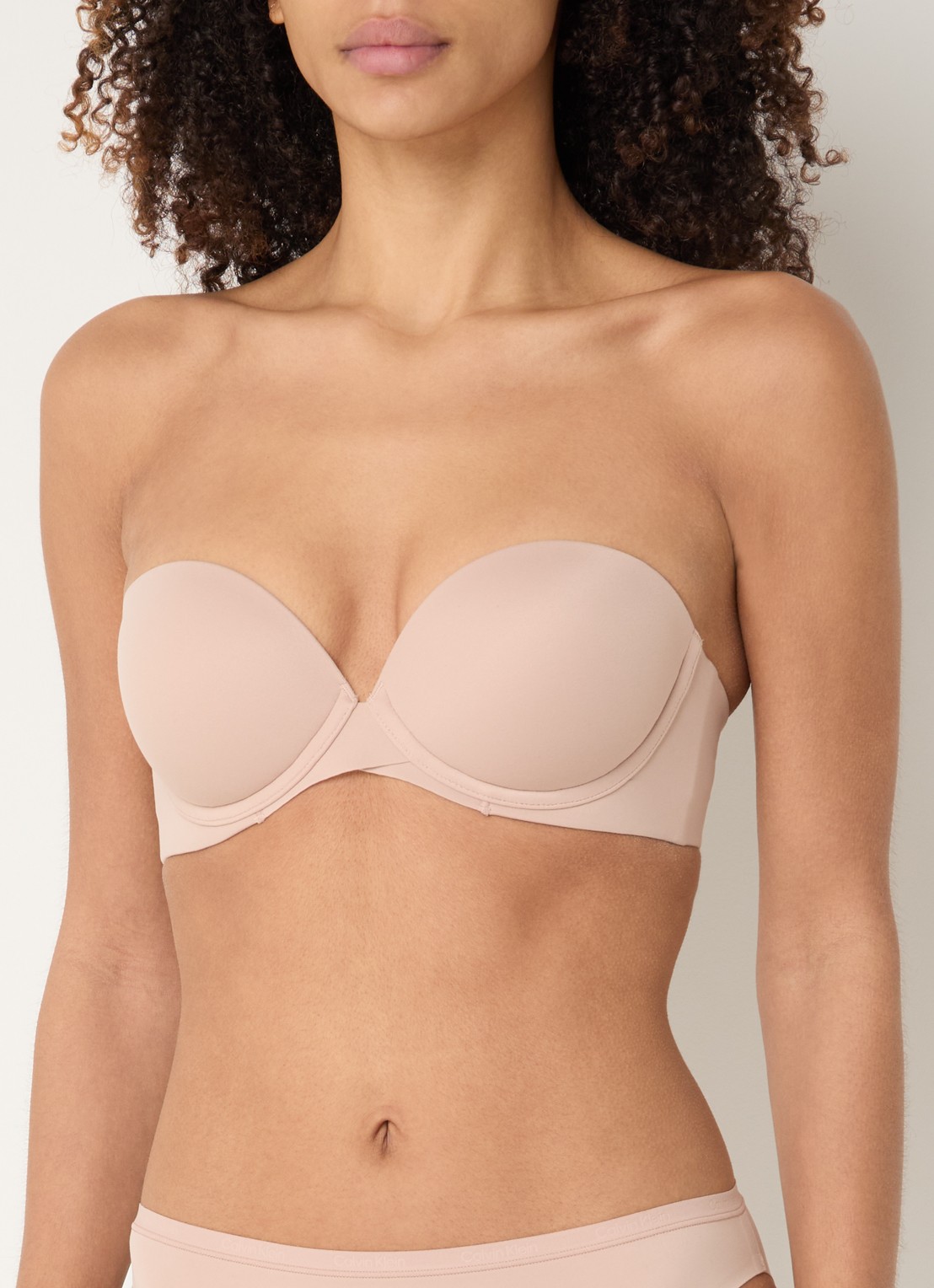 Calvin Klein Strapless Push Up bh met afneembare bandjes - detail 2 cedar-7ns