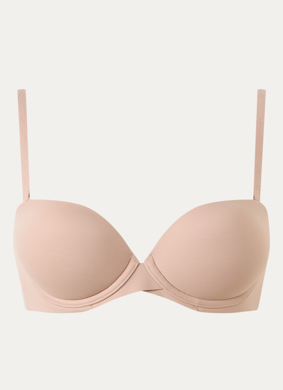Calvin Klein Strapless Push Up bh met afneembare bandjes - voorkant 4 cedar-7ns