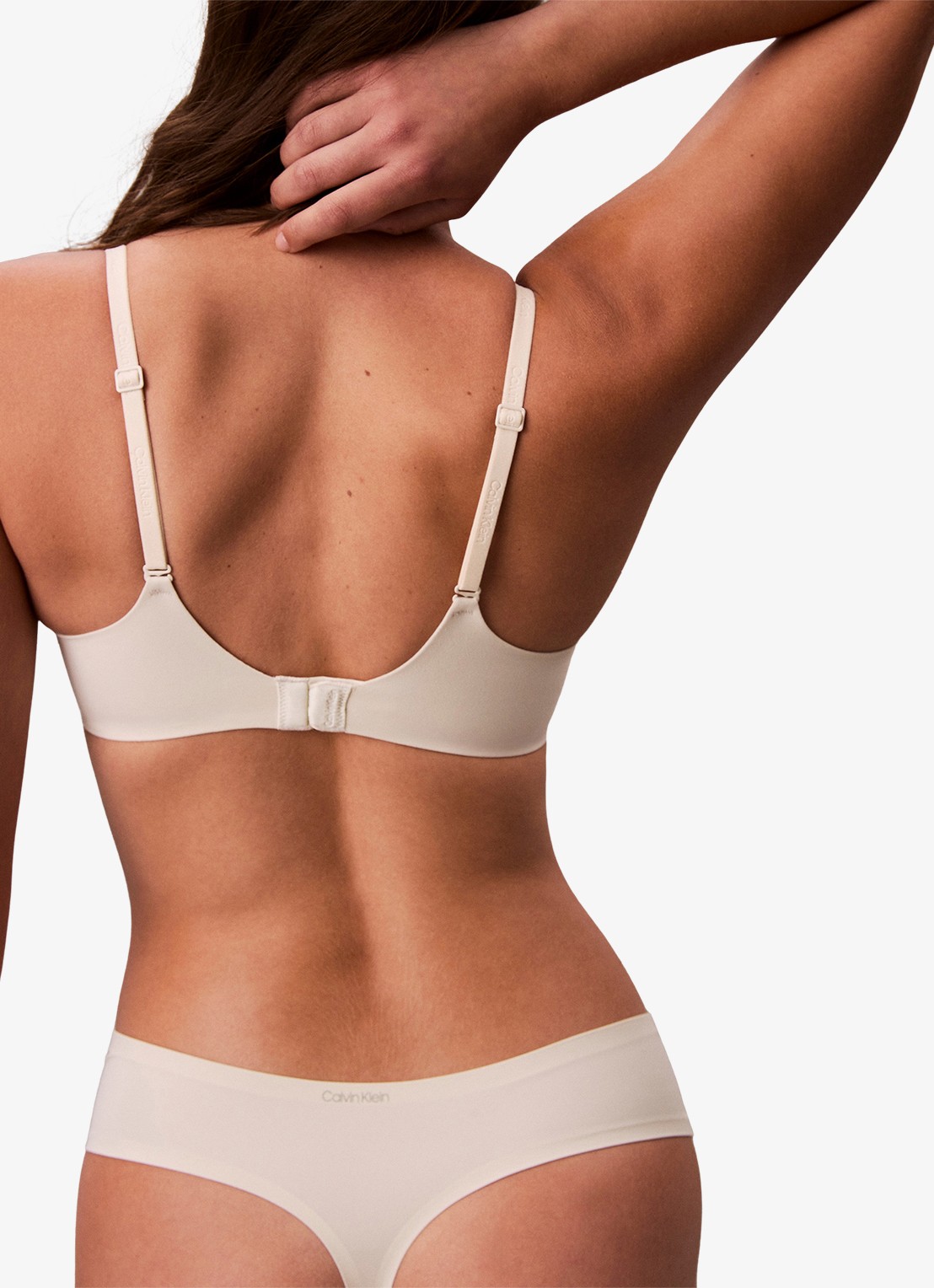 Calvin Klein String met details van kant - detail 4 gebroken wit