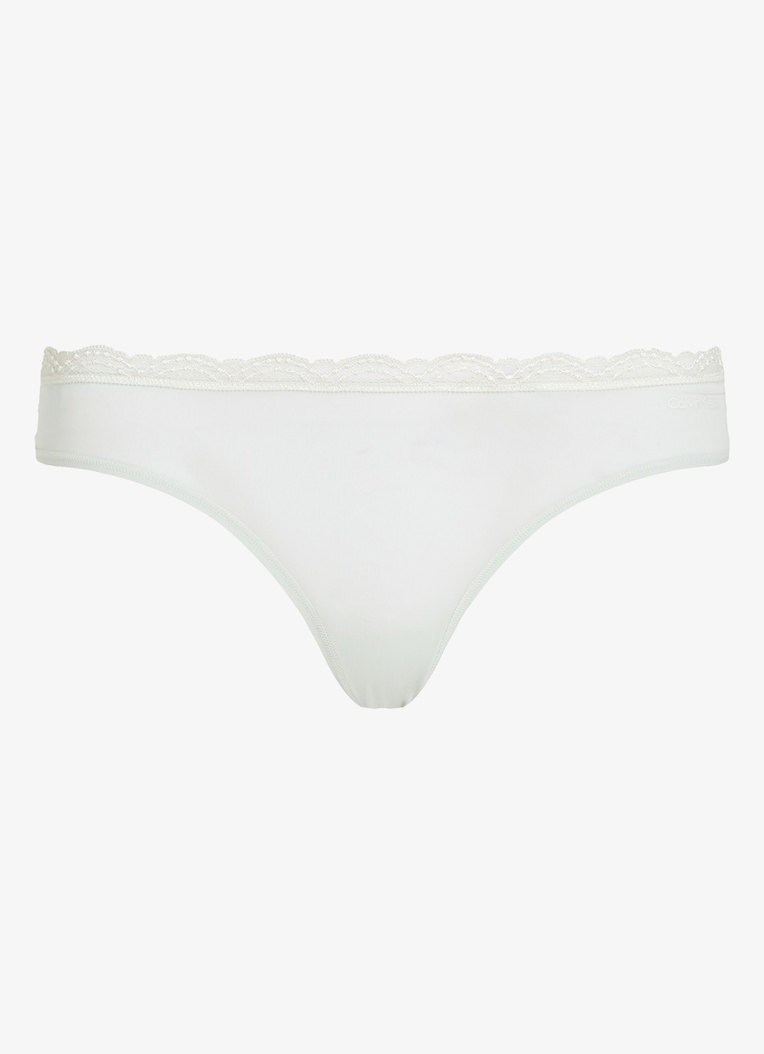 Calvin Klein String met kant - voorkant 4 blauw