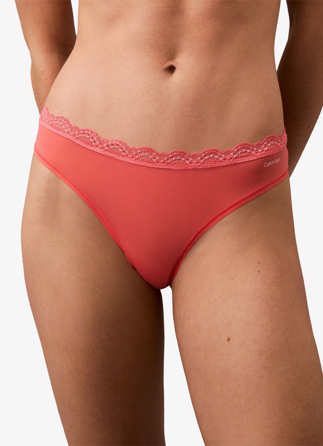 Calvin Klein String met kant - detail 3 roze