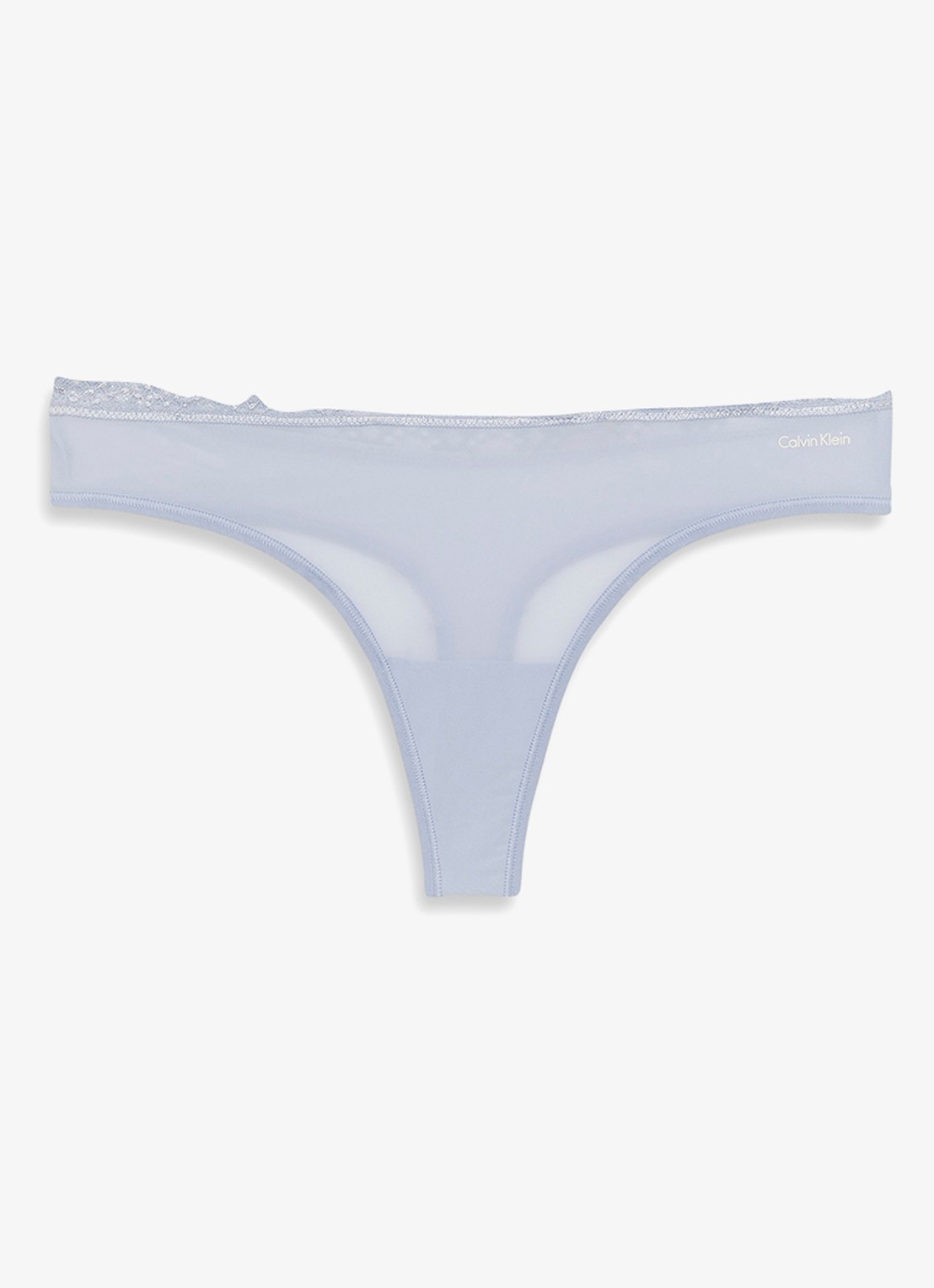 Calvin Klein String met kant - voorkant casual blue-tkf