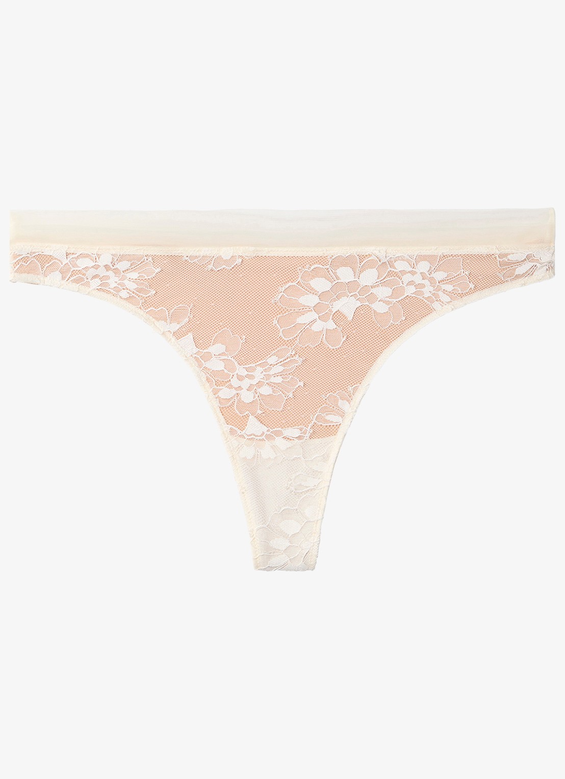 Calvin Klein String met kant - voorkant 5 wit