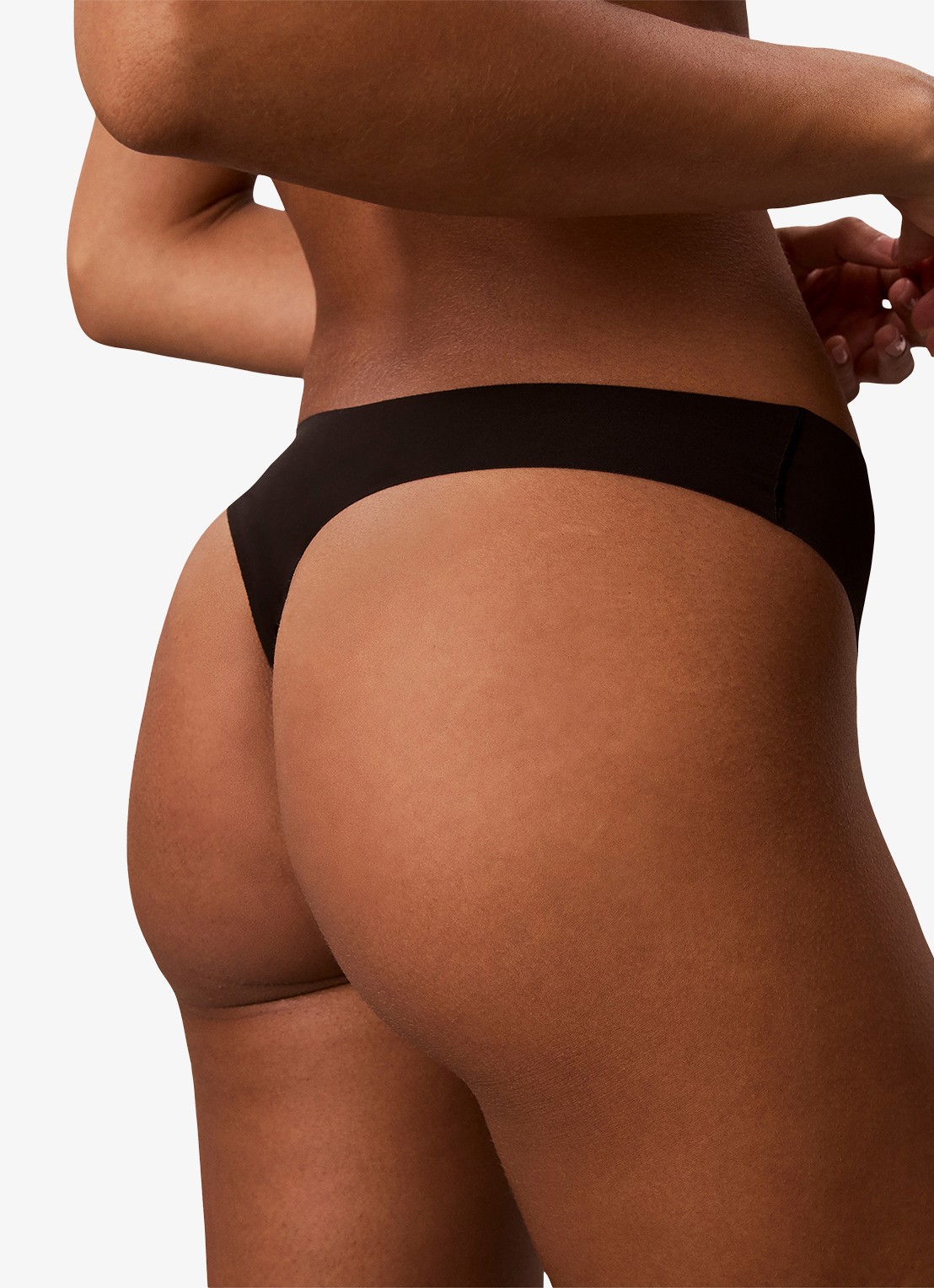 Calvin Klein String met logo in 3-pack - detail 4 zwart