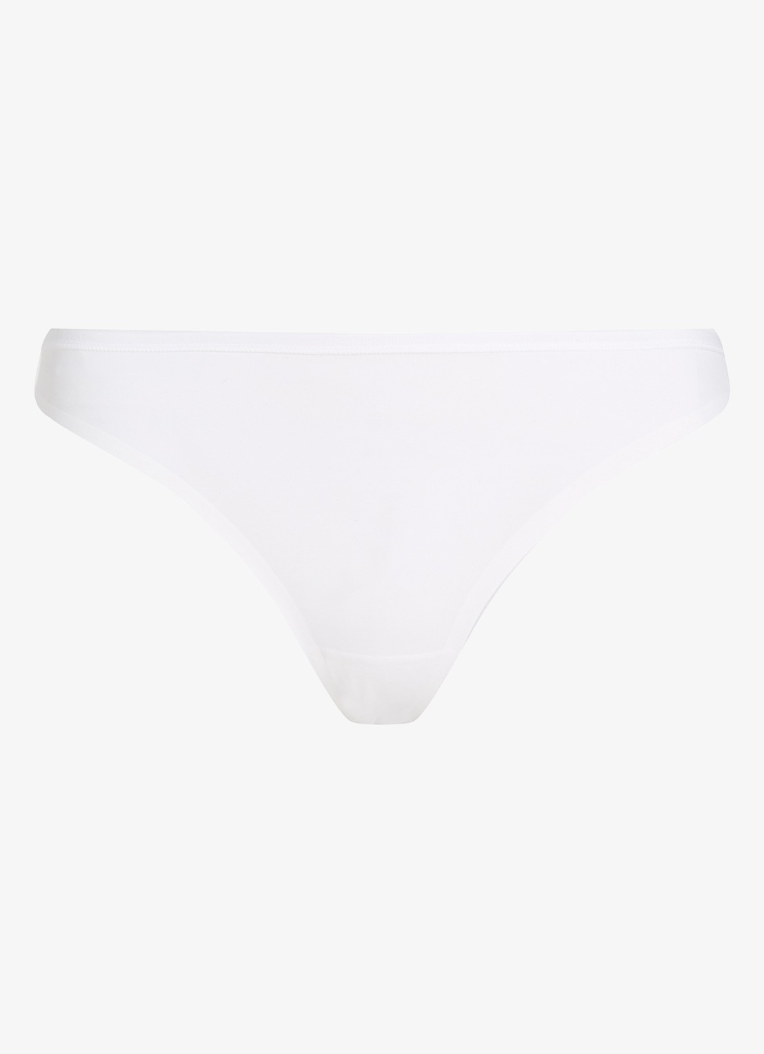 Calvin Klein String met logoband - voorkant 2 wit