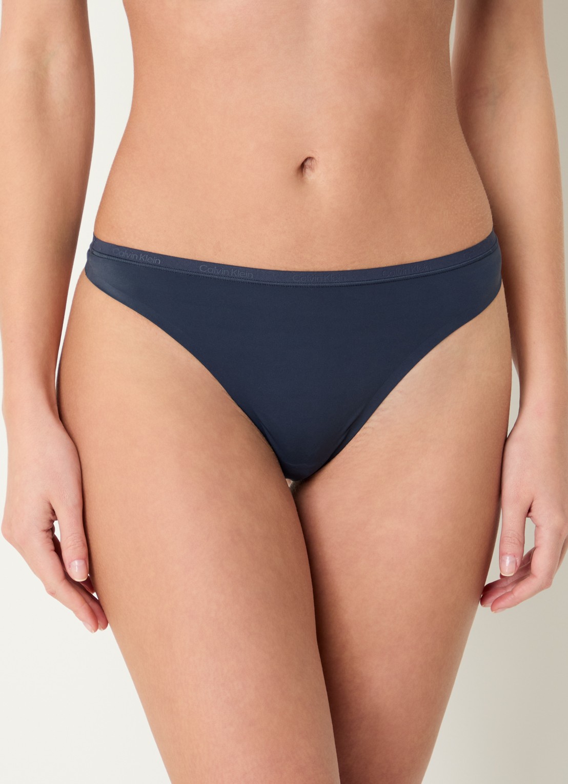 Calvin Klein String met logoband - detail 4 blauw