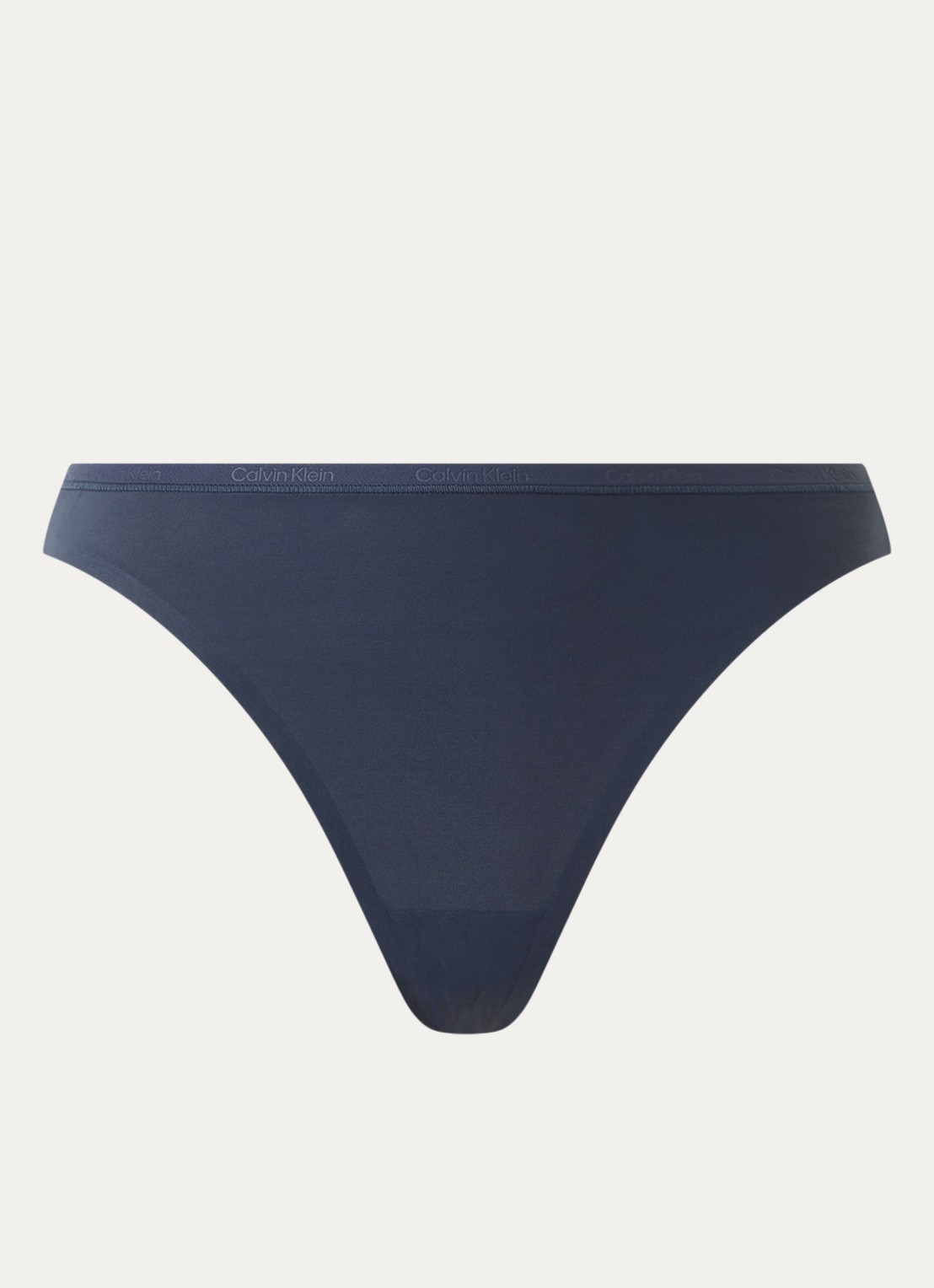 Calvin Klein String met logoband - voorkant blauw