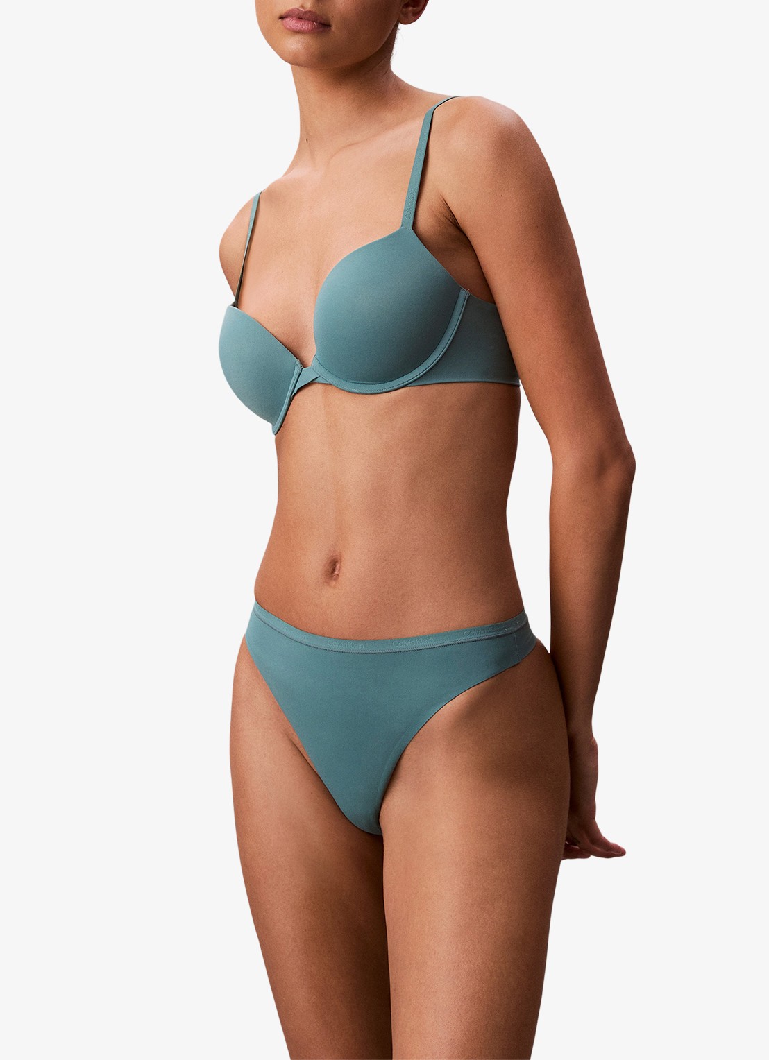 Calvin Klein String met logoband - voorkant 2 mint