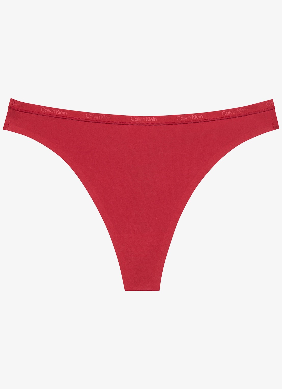 Calvin Klein String met logoband - voorkant 5 rood