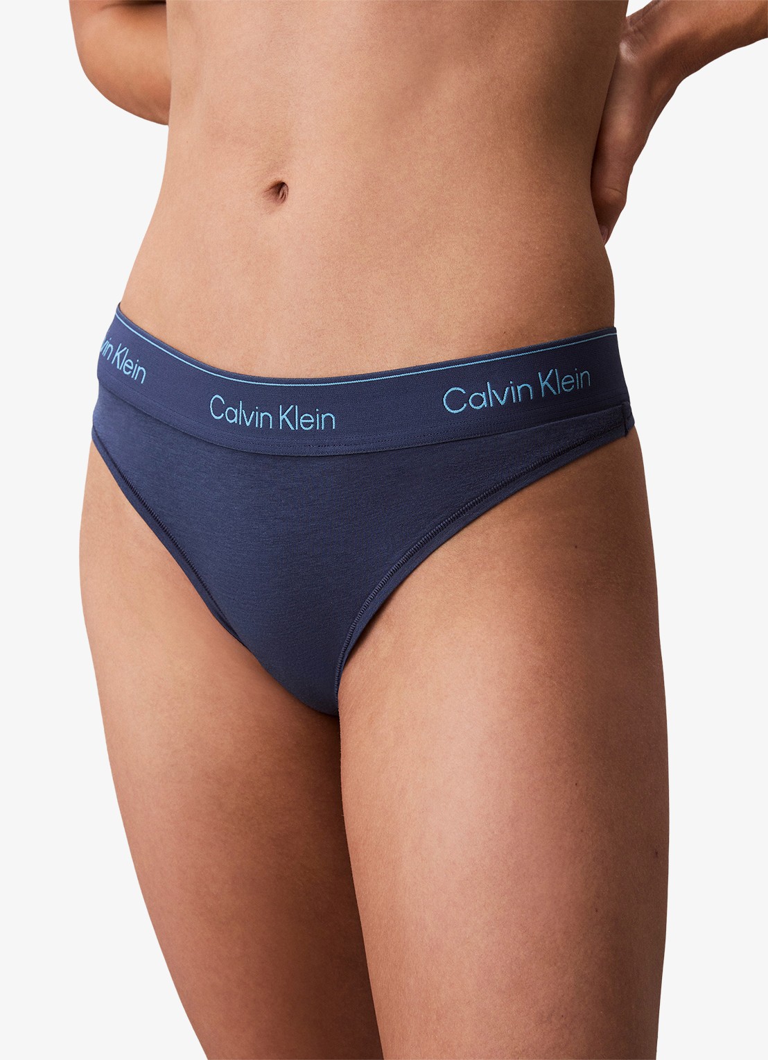 Calvin Klein String met logoband - detail donkerblauw