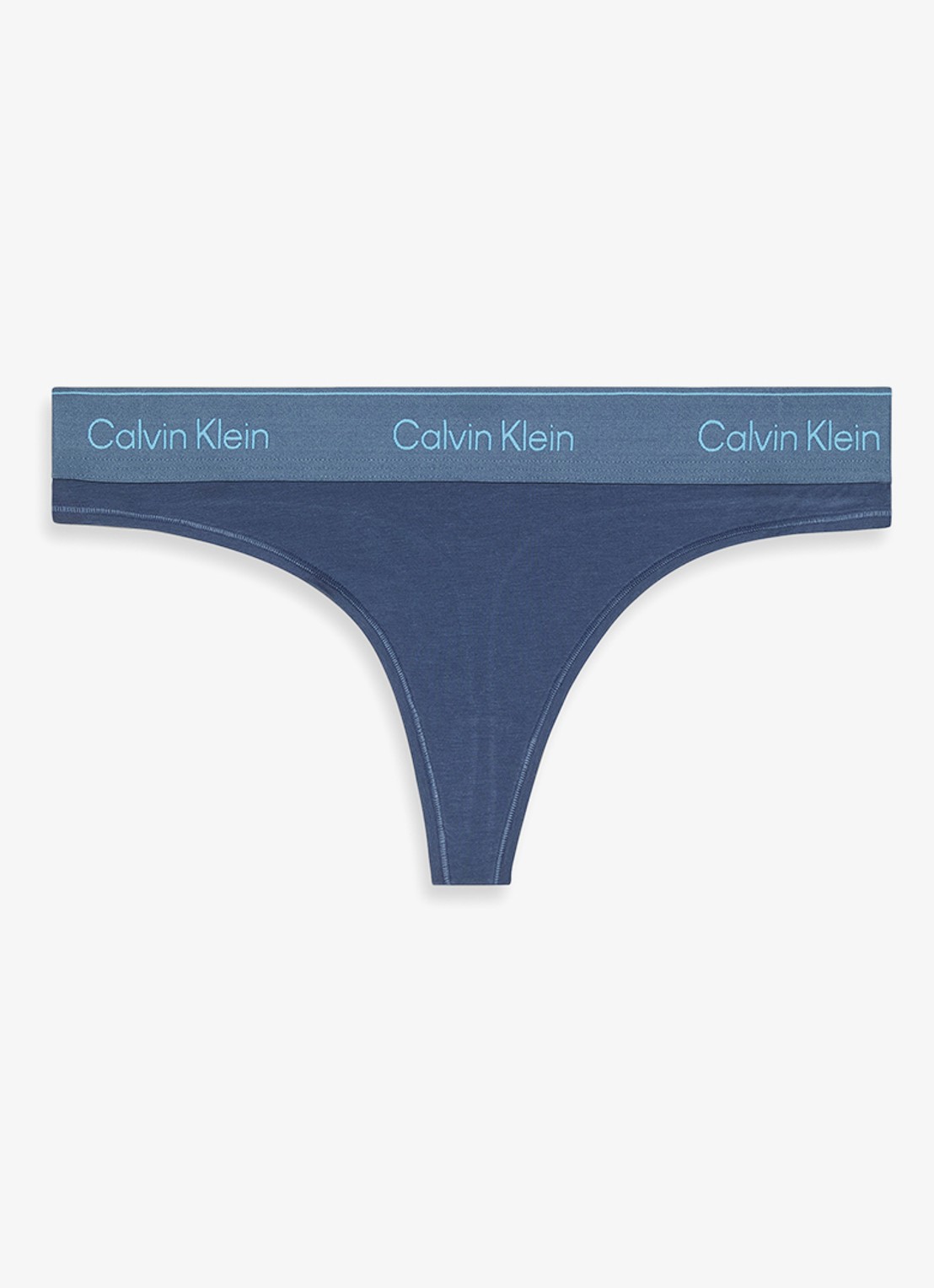 Calvin Klein String met logoband - voorkant 4 donkerblauw