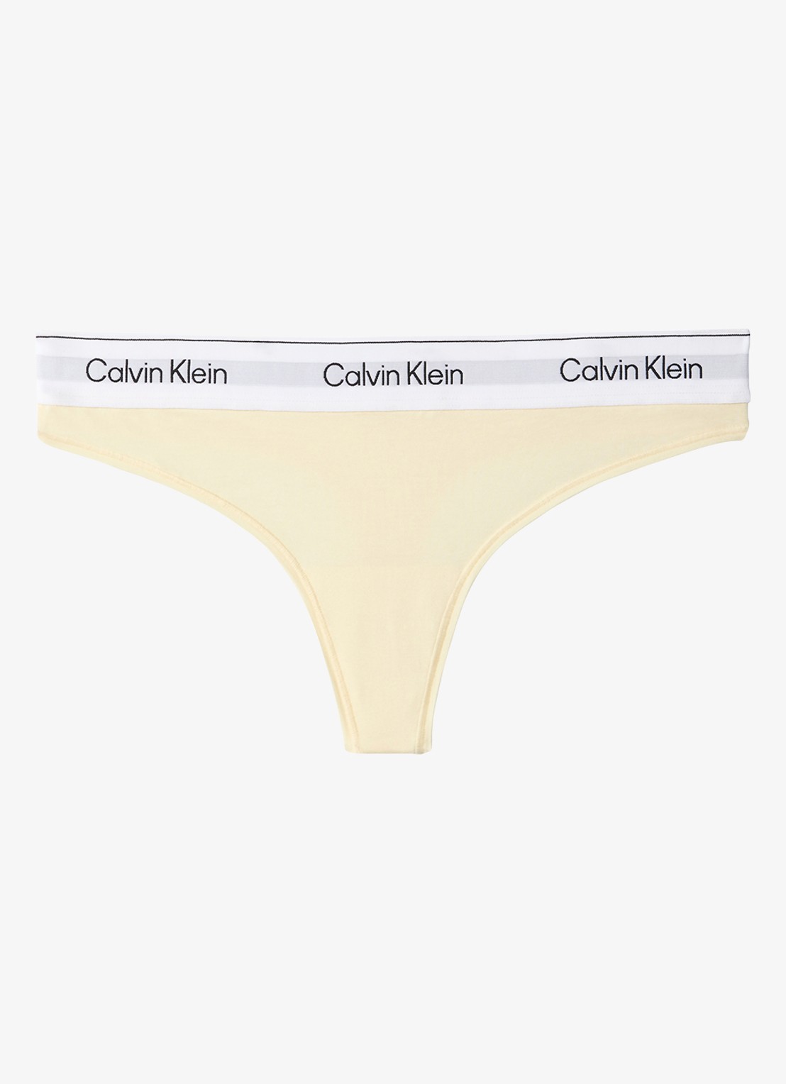 Calvin Klein String met logoband - voorkant pear sorbet-zrk/ geel
