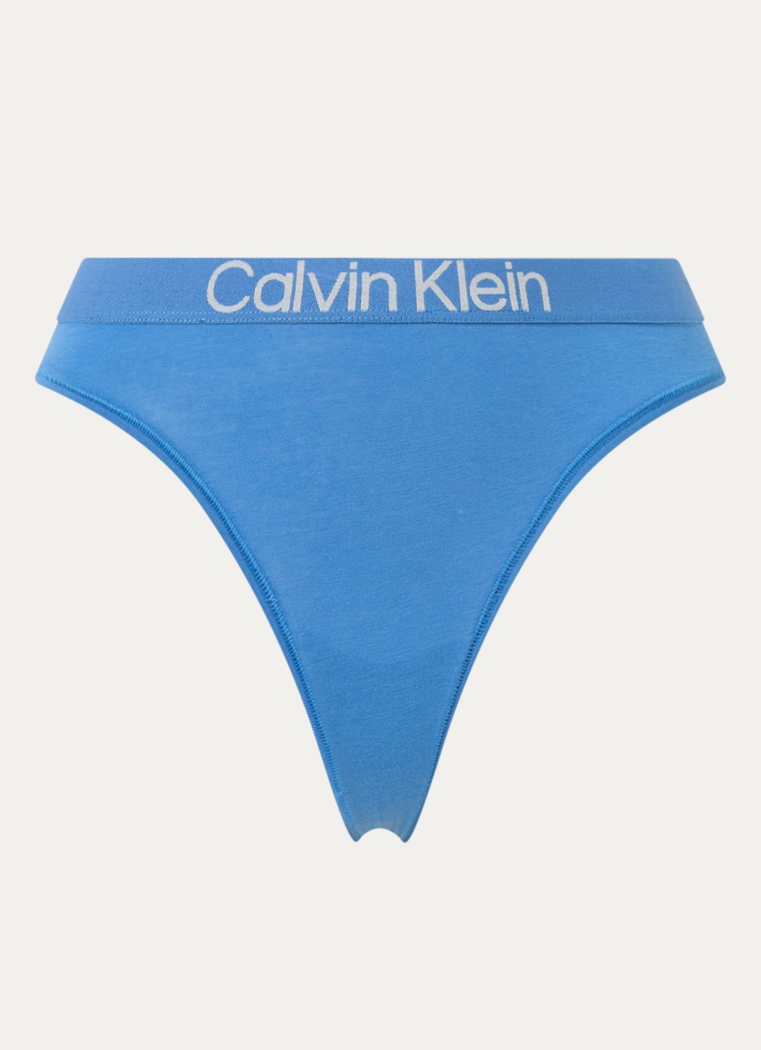 Calvin Klein String met logoband - voorkant poseidon blue-c2l / blauw