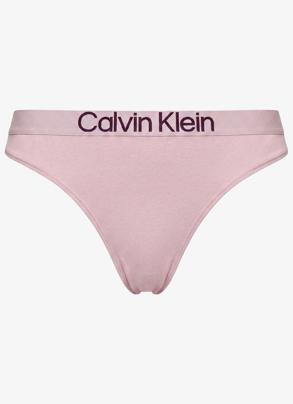 Calvin Klein String met logoband - voorkant 5 hawaii orchid-msd / roze