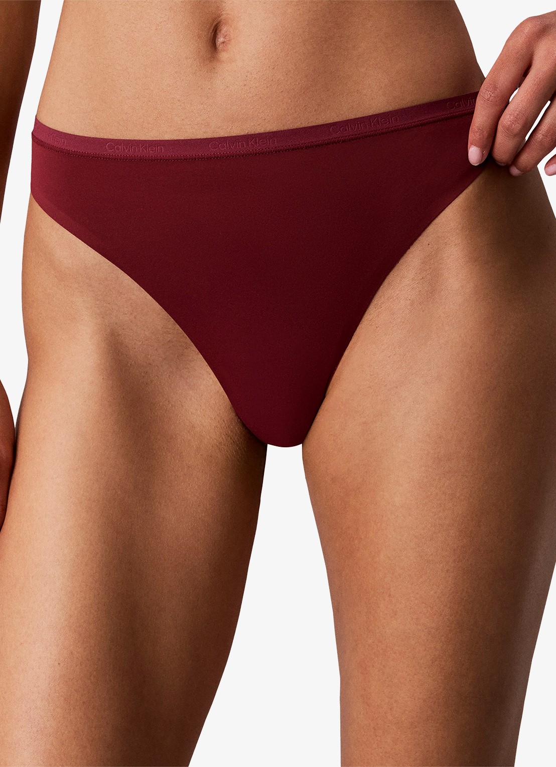 Calvin Klein String met logoband - detail 3 established red-4gj