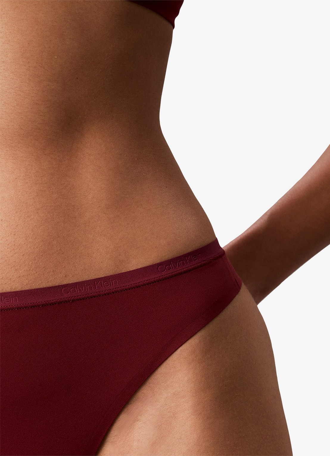 Calvin Klein String met logoband - detail 5 established red-4gj
