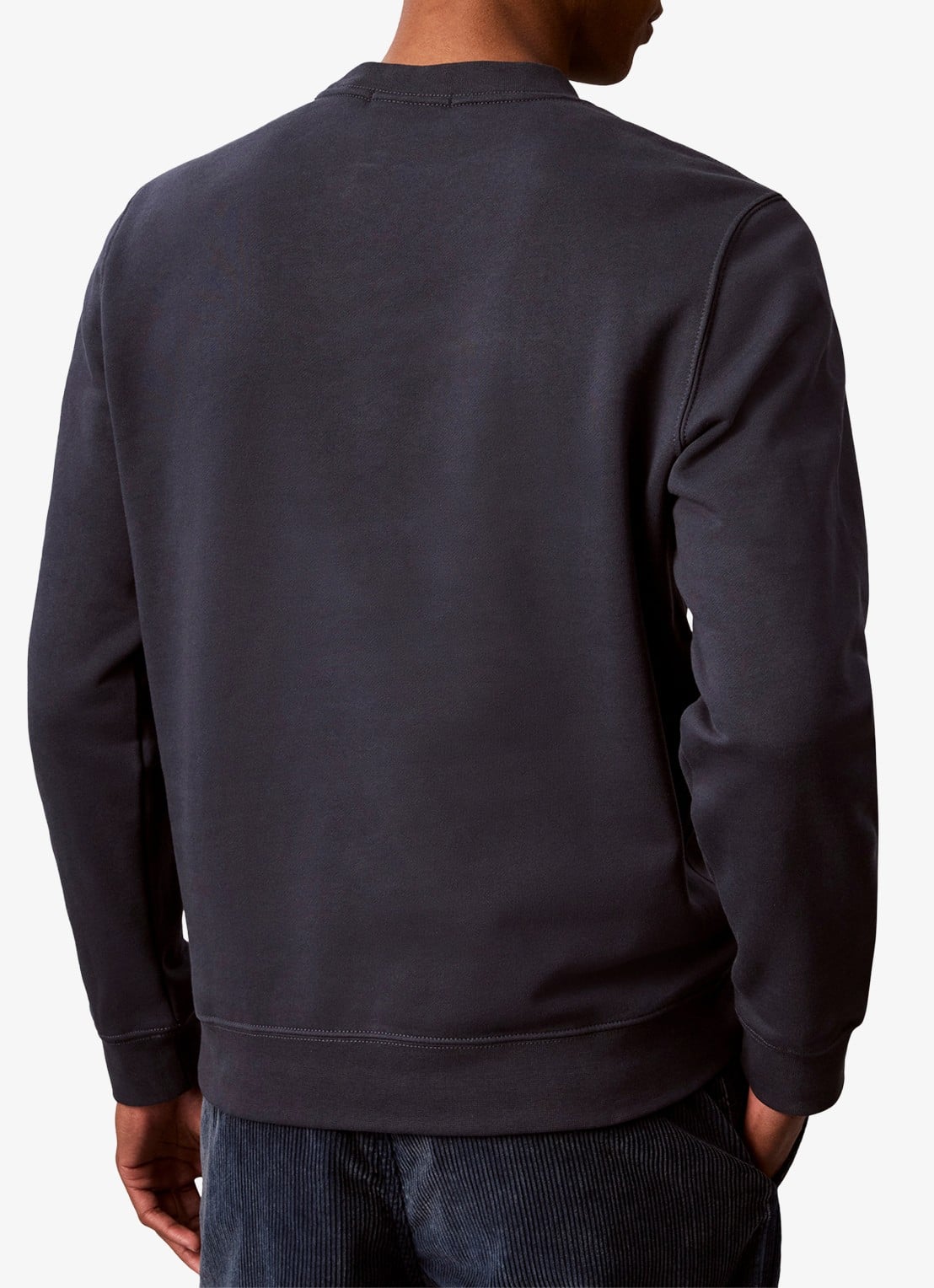 Calvin Klein Sweater met logo - achterkant 7 donkerblauw