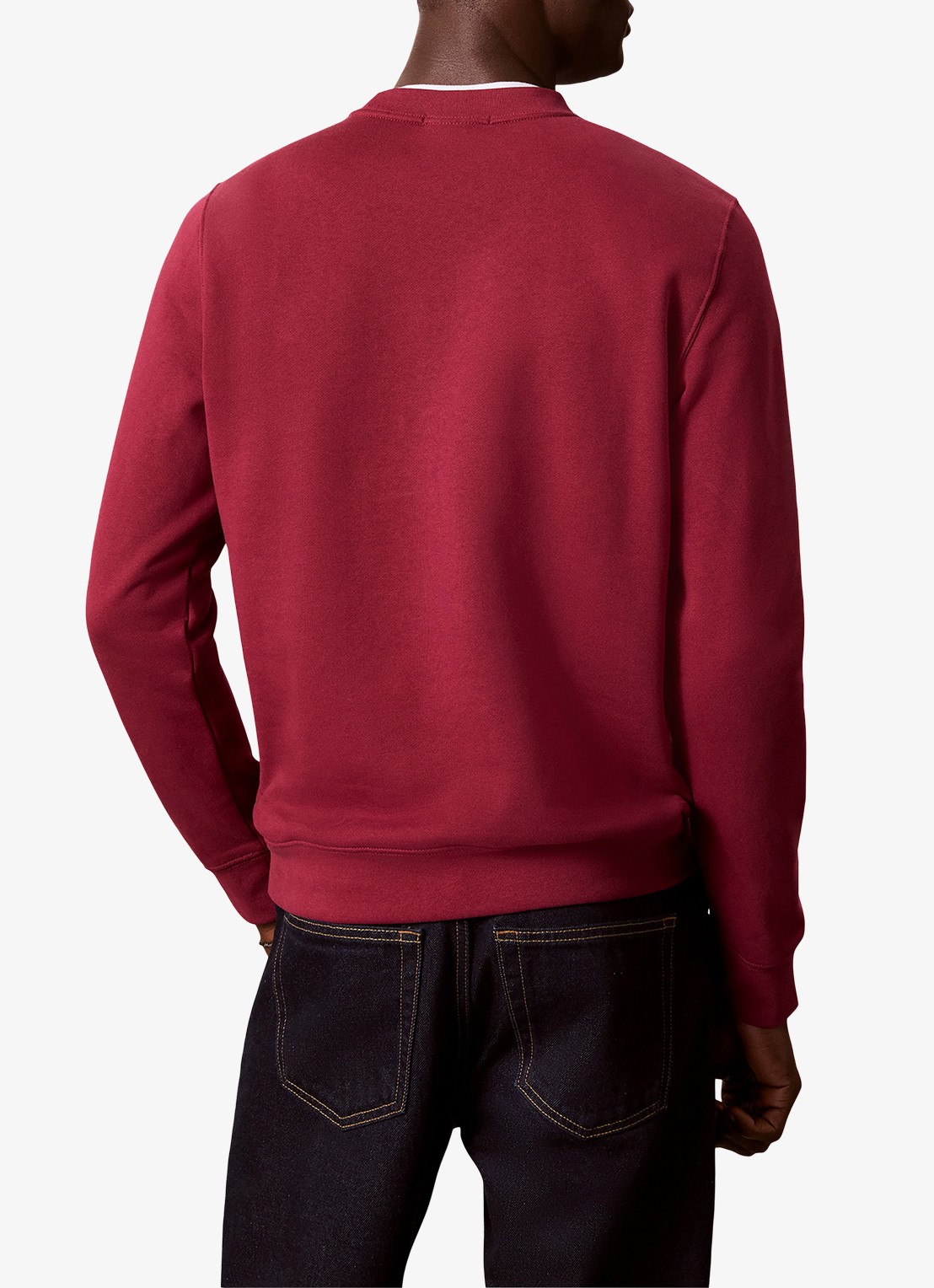Calvin Klein Sweater met logo - achterkant 4 rood