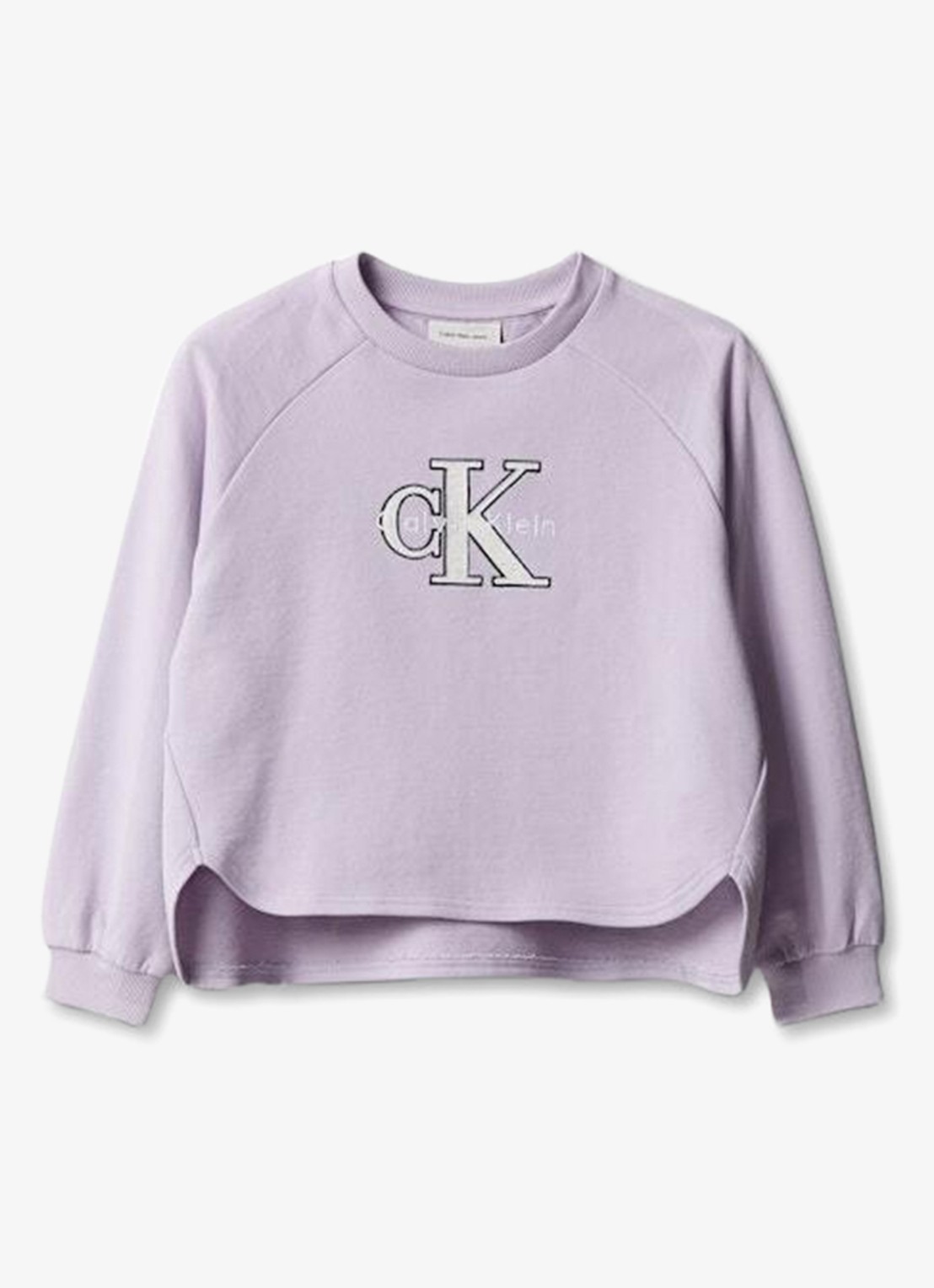 Calvin Klein Sweater met logo - voorkant lila
