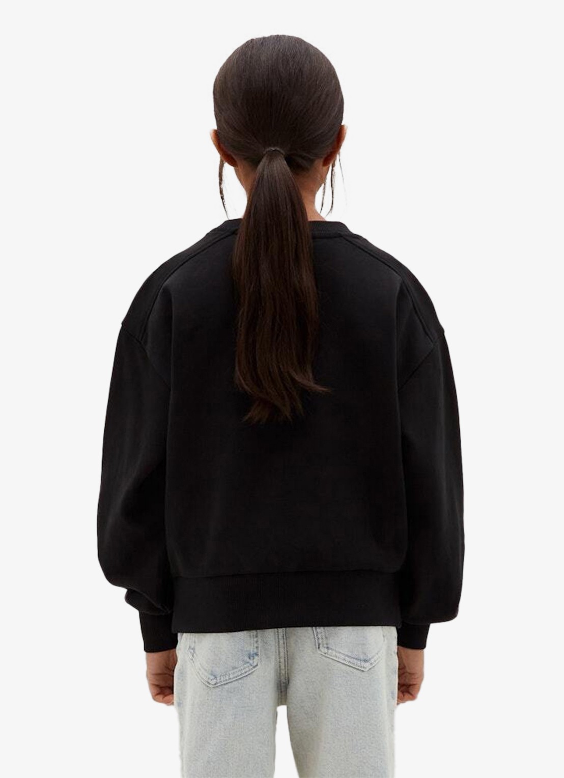 Calvin Klein Sweater met logoborduring - achterkant 2 zwart